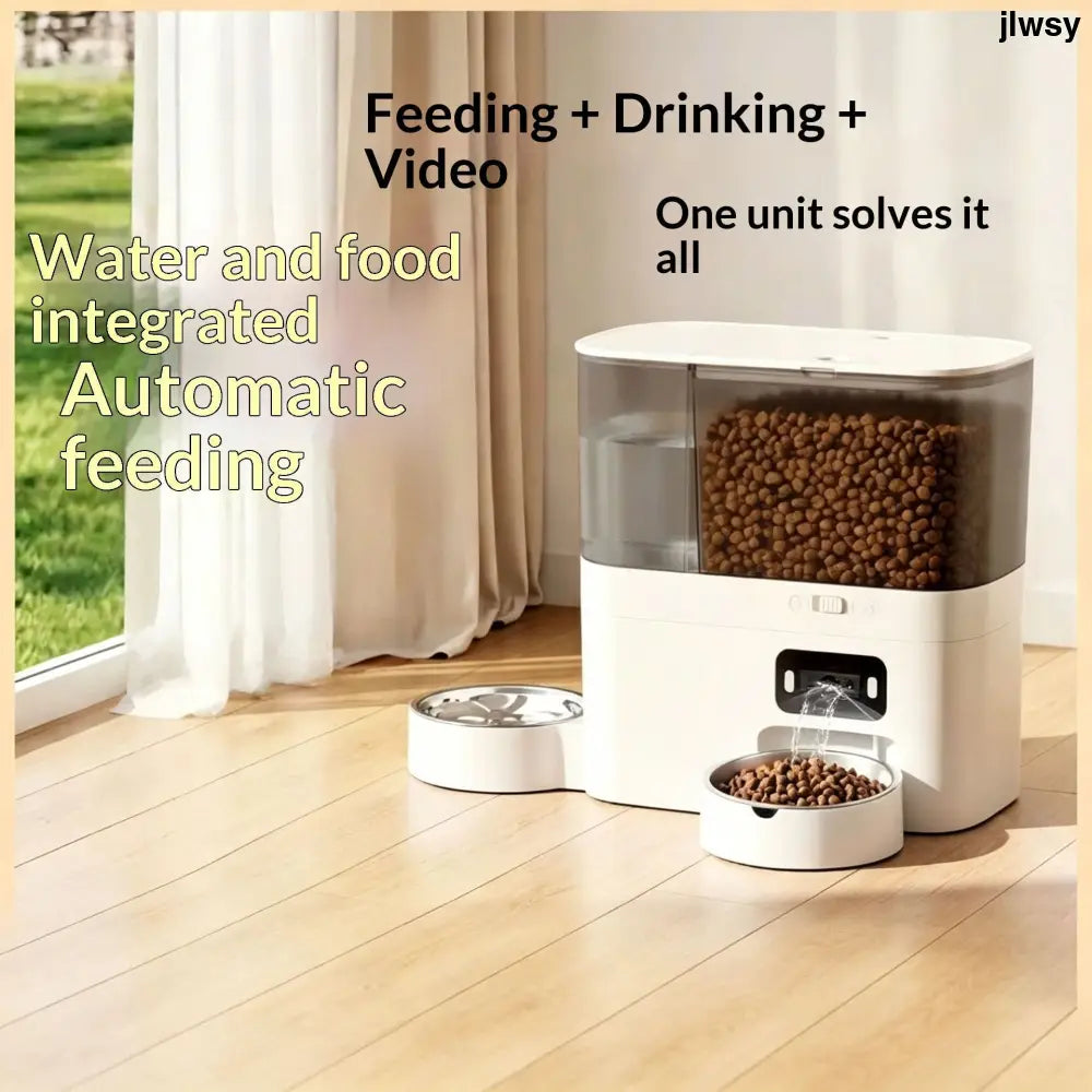Cat Smart Water Fountain And Automatic Feeder - Cat Water Fountain