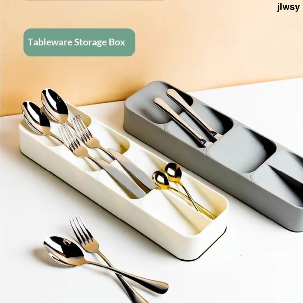 Cutlery Organizer For Kitchen Drawer Divided Storage Box For Forks - Drawer Organiser Set