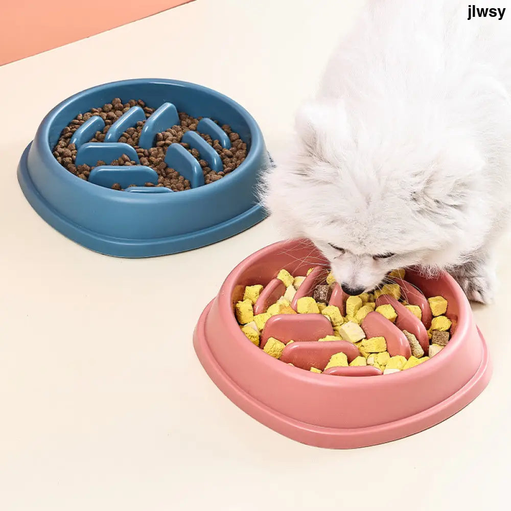Dog Bowl Cat Slow Feeder Bowl Anti-choking Slow Feeder For Dogs Large Capacity Food Dish - Slow Feeder Bowl