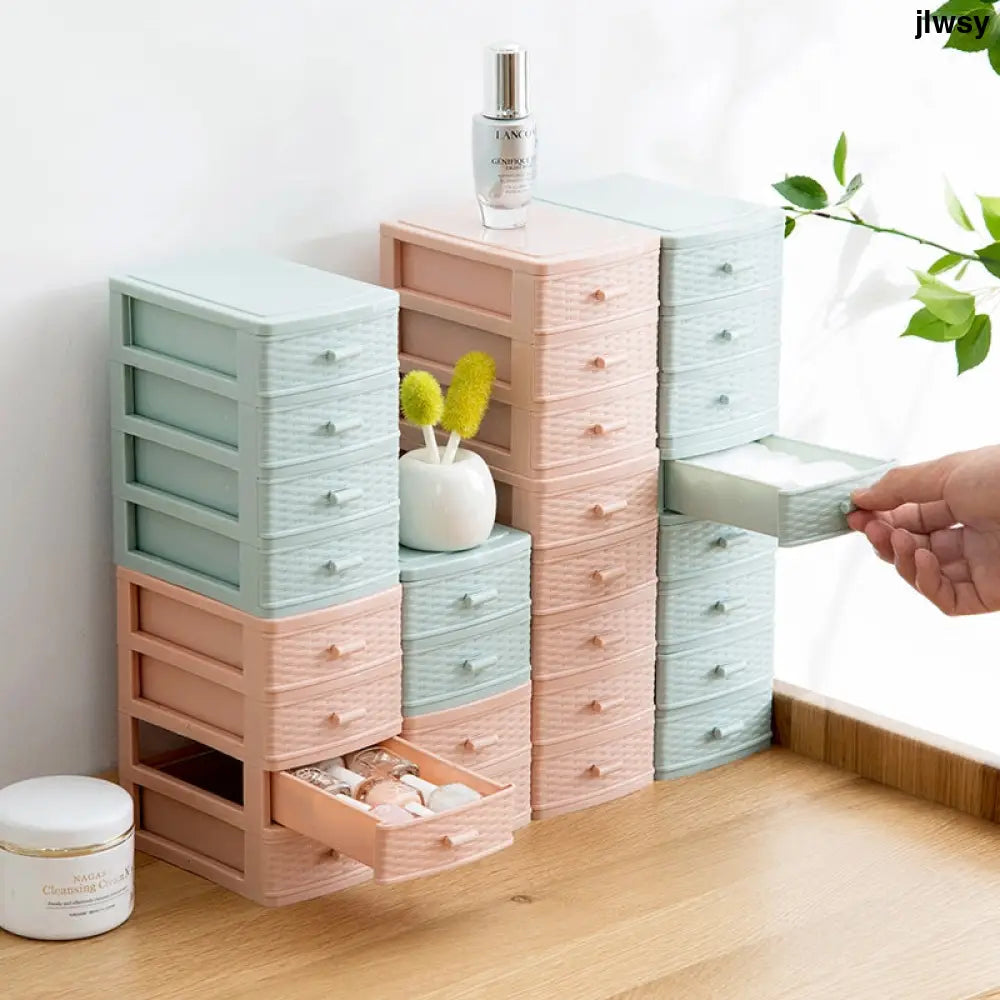 Drawer Mini Desktop Storage Box Multi-layer Cosmetic Organizer - Drawer Organiser Set
